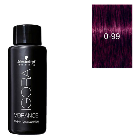 Coloration demi-permanente Igora Vibrance 0-99 booster violet