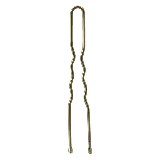 24 &Eacute;pingles ondul&eacute;es courtes bronze