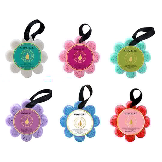 Éponge de bain infusée pamplemousse cassis,  Éponge de bain infusée pamplemousse cassis