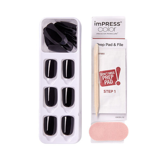 Faux ongles impress color all black
