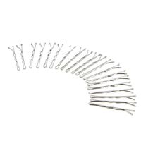 Pince guiche ondulée 4cm argentées