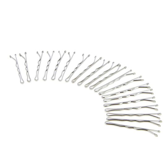 Pince guiche ondulée 4cm argentées