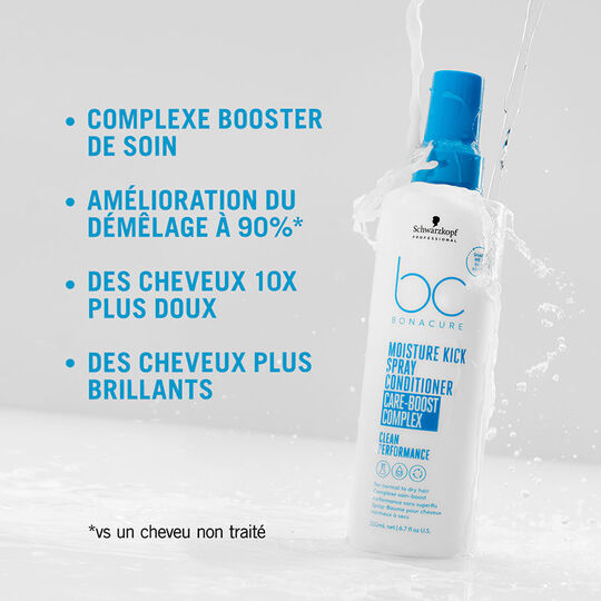 Spray-baume hydratant cheveux normaux à secs BC Moisture Kick 200 ml