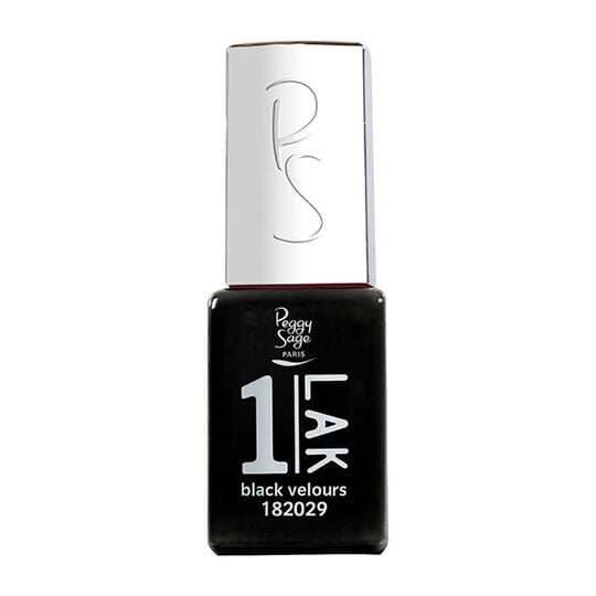 1-LAK vernis semi-permanent 3 en 1 black velours