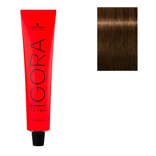 Coloration permanente Igora Royal 5-5 ch&acirc;tain clair dor&eacute;