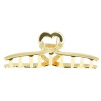 Pince croco coeur dor&eacute;