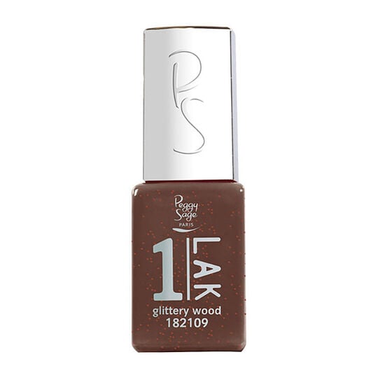1-LAK vernis semi-permanent 3 en 1 glittery wood