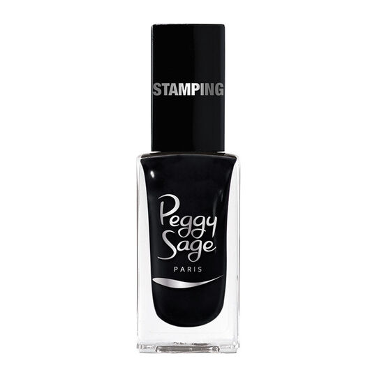 Vernis à ongles stamping Peggy sage noir