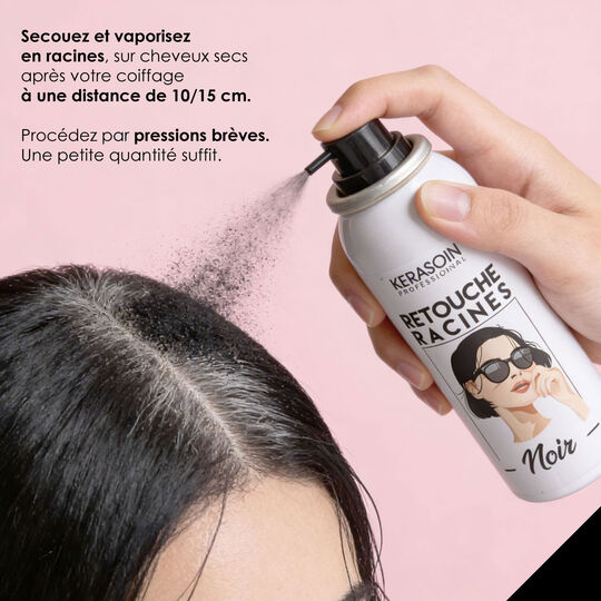 Spray retouche racines Noir