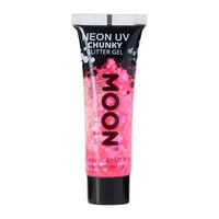 Gel néon à grosses paillettes Moon Glow rose vif,  Gel néon à grosses paillettes Moon Glow rose vif
