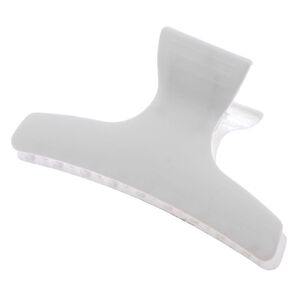 Pince croco simple blanche 9.5cm