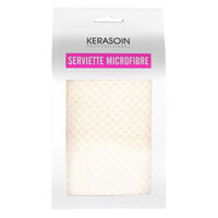Serviette microfibre blanc cr&egrave;me