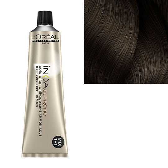 Coloration anti-âge sans ammoniaque Inoa Suprême 6.13 écorce de sequoia