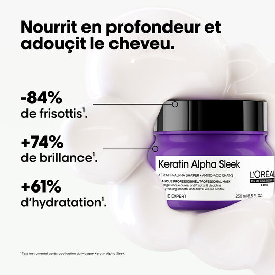 Masque disciplinant Keratin Alpha Sleek 250 ml
