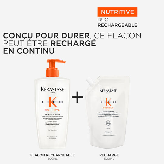 Bain satin riche Nutritive recharge 500 ml