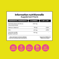 Cure 3 mois gummies anti-chute