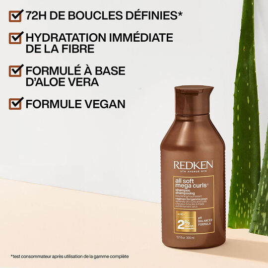 Shampooing pour cheveux bouclés à crépus All Soft Mega Curls,  Shampooing pour cheveux bouclés à crépus All Soft Mega Curls