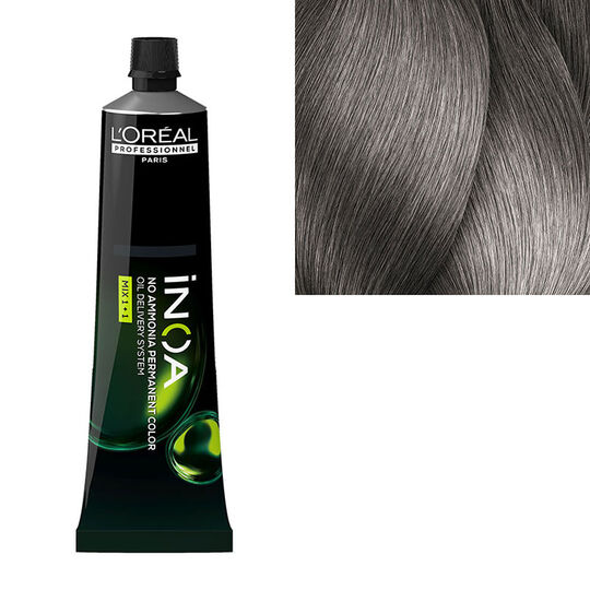 Coloration sans ammoniaque Inoa 8.11 blond clair cendr&eacute; profond
