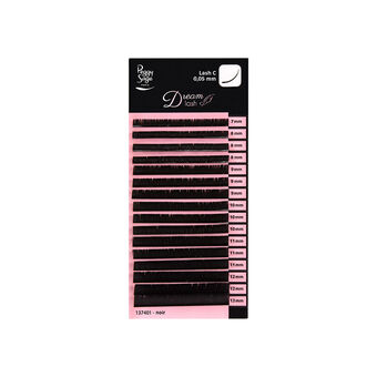 Extension de cils volume russe Courbure Extrême C 0.05 mm