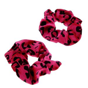 Chouchou l&eacute;opard x 2 fushia