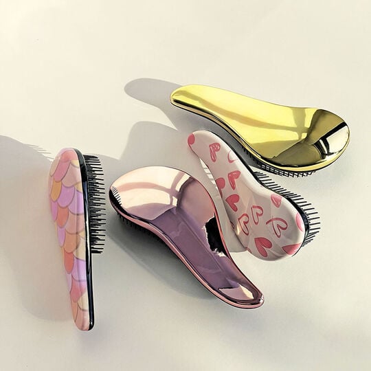 Mini brosse d&eacute;m&eacute;lante rose gold