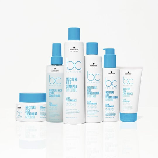 Rituel hydratant pour cheveux secs et bouclés BC Moisture Kick