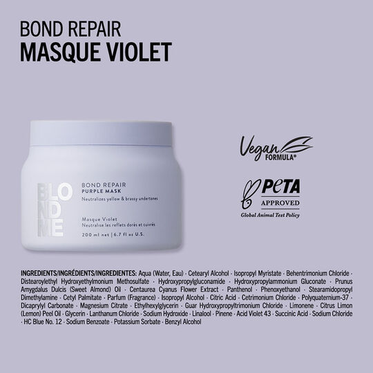 Masque violet Blondme Bond Repair Neutralisant 500ml