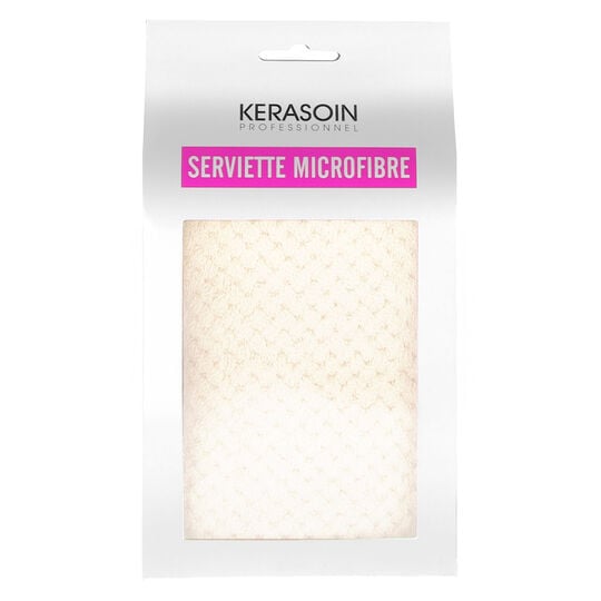 Serviette microfibre blanc cr&egrave;me