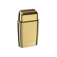 Rasoir professionnel rechargeable en m&eacute;tal FOILFX02 gold