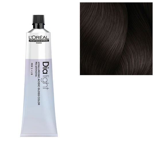 Coloration ton sur ton Dia light Hyaluronic 5.12 ch&acirc;tain clair cendr&eacute; iris&eacute;