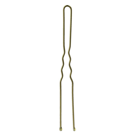 24 Épingles ondulées longues bronze