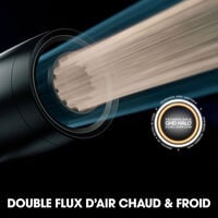 S&egrave;che cheveux Speed avec embout large et huile de lissage