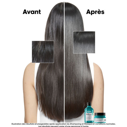 Argile 2-en-1 purifiante anti-gras Scalp Advanced 250ml