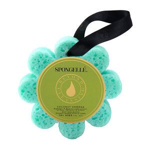 Éponge de bain infusée coco verveine,  Éponge de bain infusée coco verveine