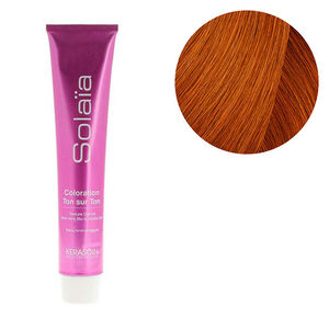 Coloration ton sur ton Solaïa 7.43 blond cuivré doré,  Coloration ton sur ton Solaïa 7.43 blond cuivré doré