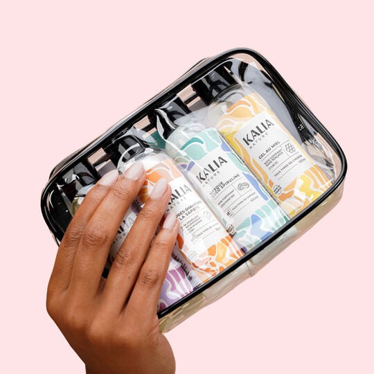 Trousse de voyage cheveux texturés