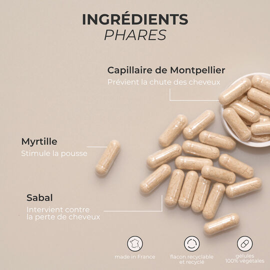 Compl&eacute;ment alimentaire anti-chute cure 3 mois