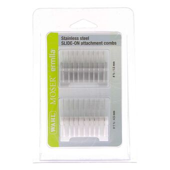 Lot de 2 Sabots pour tondeuse Wahl Ermila Moser 1400 Métal 1,5 et 4,5 mm