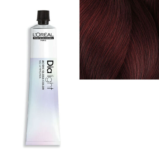 Coloration ton sur ton Dialight 5.66 châtain clair rouge profond