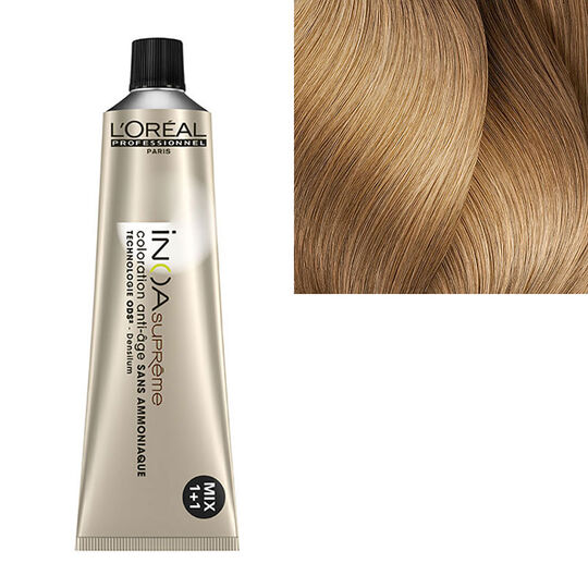 Coloration anti-&acirc;ge sans ammoniaque Inoa Supr&ecirc;me 9.32 beige apaisant