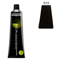 Inoa Coloration sans ammoniaque 5.15 ch&acirc;tain clair cendr&eacute; acajou