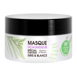 Masque d&eacute;jaunisseur cheveux gris & blancs Gamme Nature