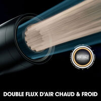 S&egrave;che cheveux Speed avec trousse et spray volume gris / noir