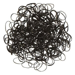 Mini &eacute;lastiques silicone noirs