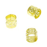 Anneaux bijoux cheveux doré grand modèle,  Anneaux bijoux cheveux doré grand modèle