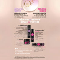 Rituel cheveux color&eacute;s shampooing et masque Essentiel Keratin Color