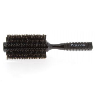 Brosse à brushing noire en poils de sanglier 60mm