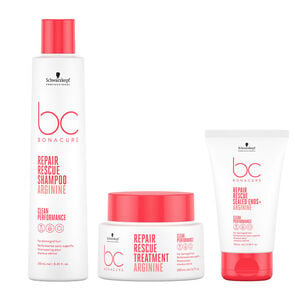 Rituel r&eacute;parateur cheveux cassants BC Repair Rescue