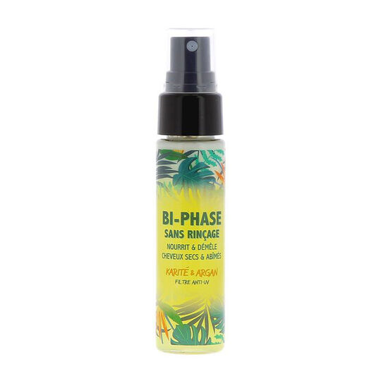 D&eacute;m&ecirc;lant bi-phase &agrave; l'argan et au karit&eacute; 30ml
