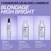 Apr&egrave;s-shampooing illuminant pour cheveux blonds Blondage High Bright